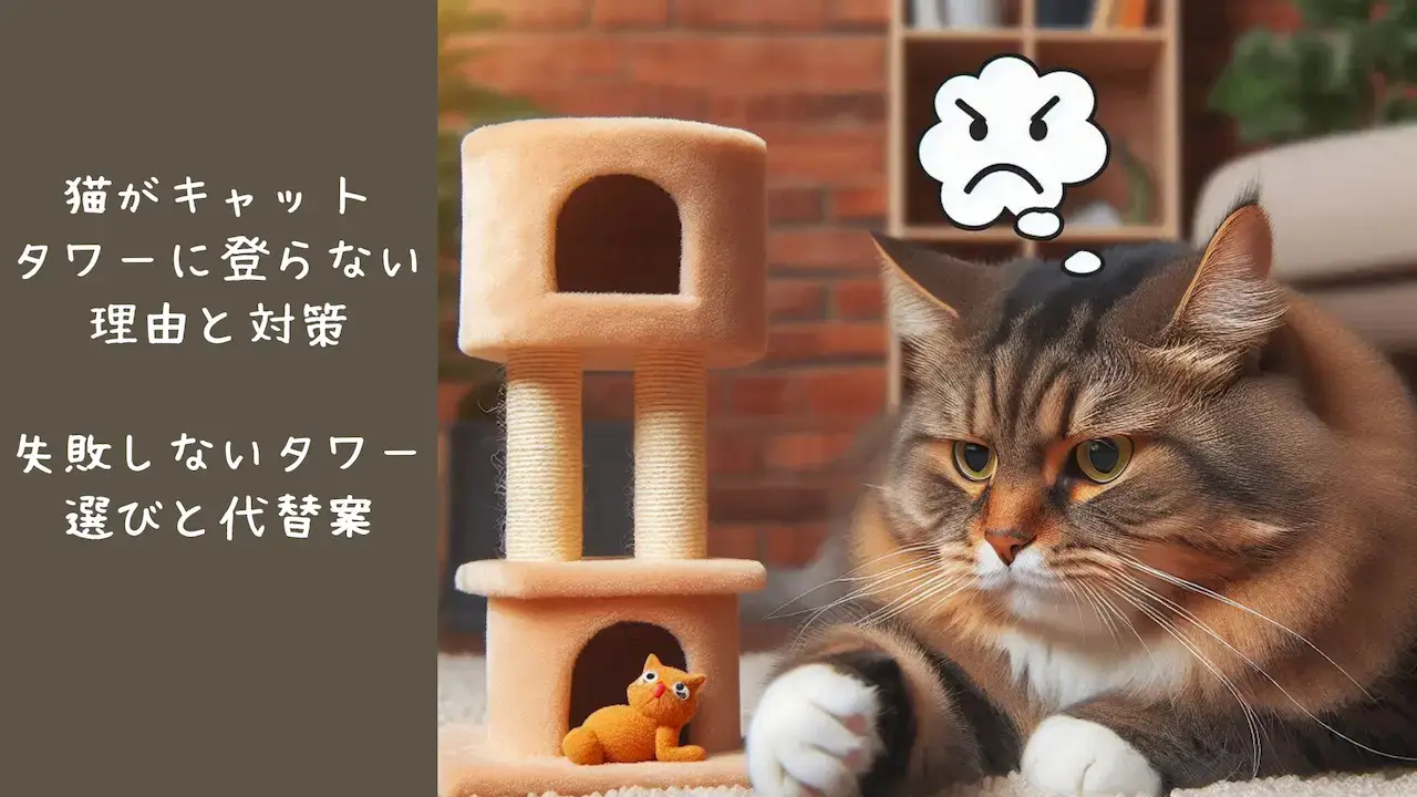 キャットタワーを嫌う猫